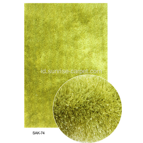 100% Polyester Thick Silk Benang Karpet